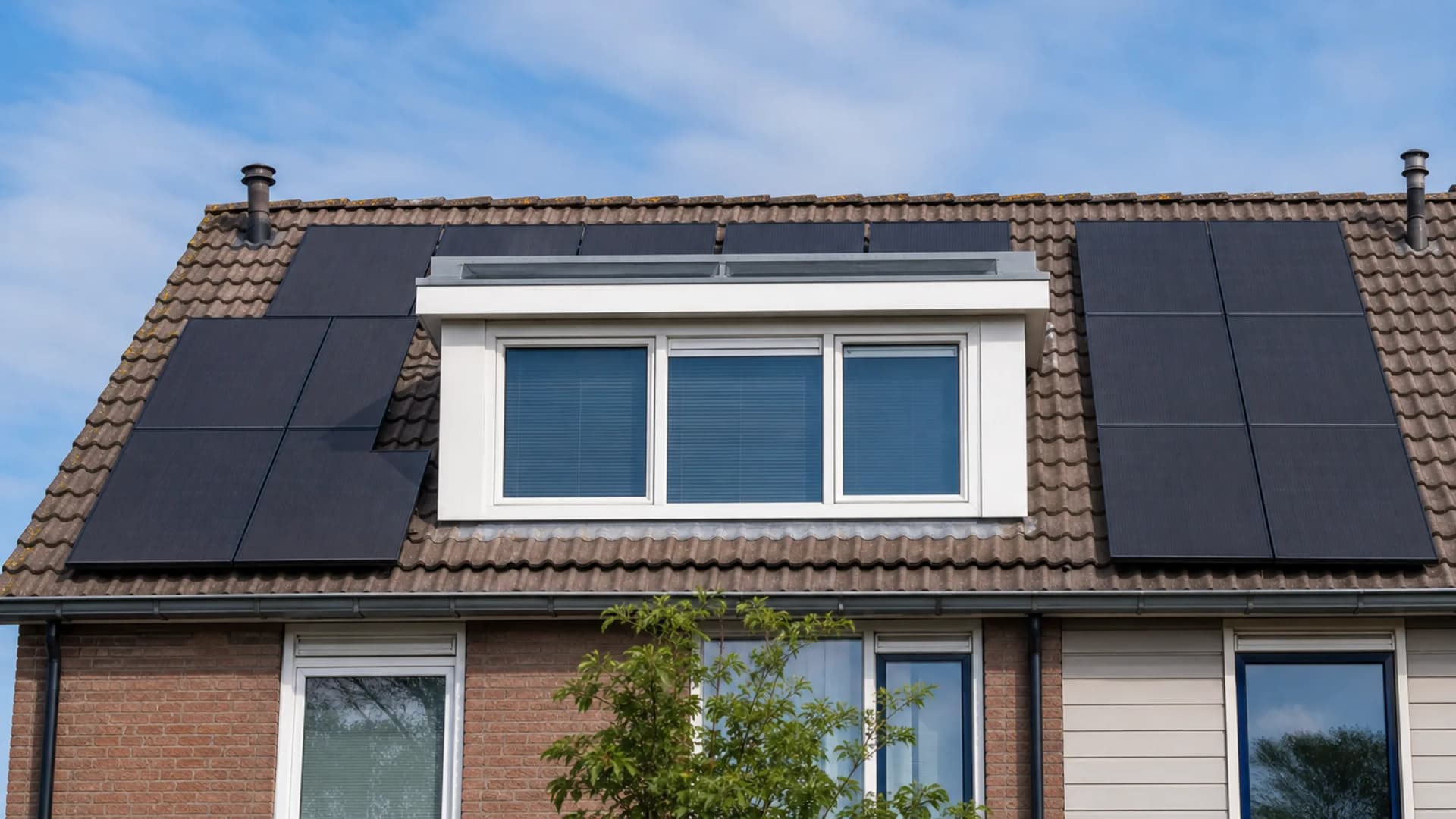 Zonnepanelen op of rond een dakkapel