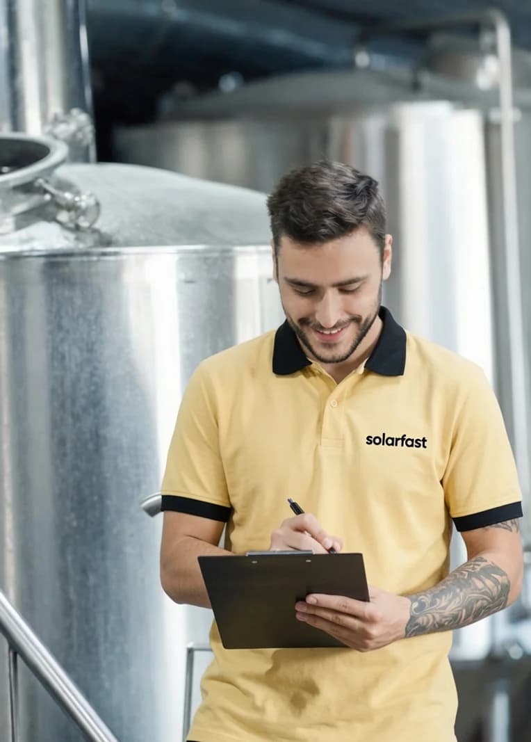 Monteur werkt aan een elektrische installatie