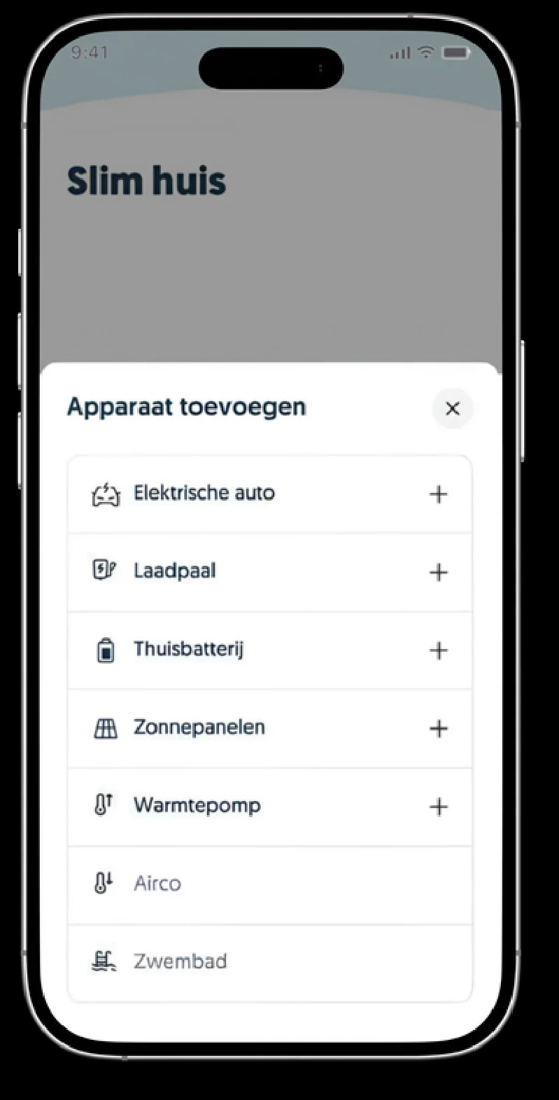 Frank Energie app: apparaat toevoegen