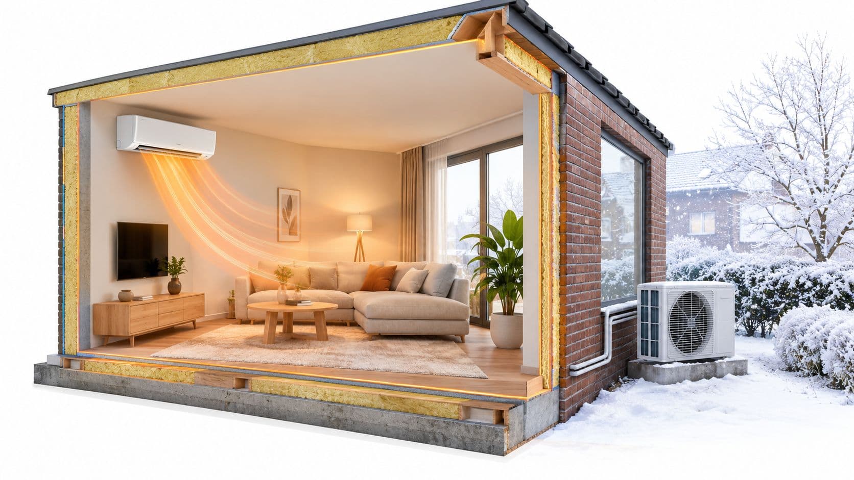 Lucht lucht warmtepomp als hoofdverwarming