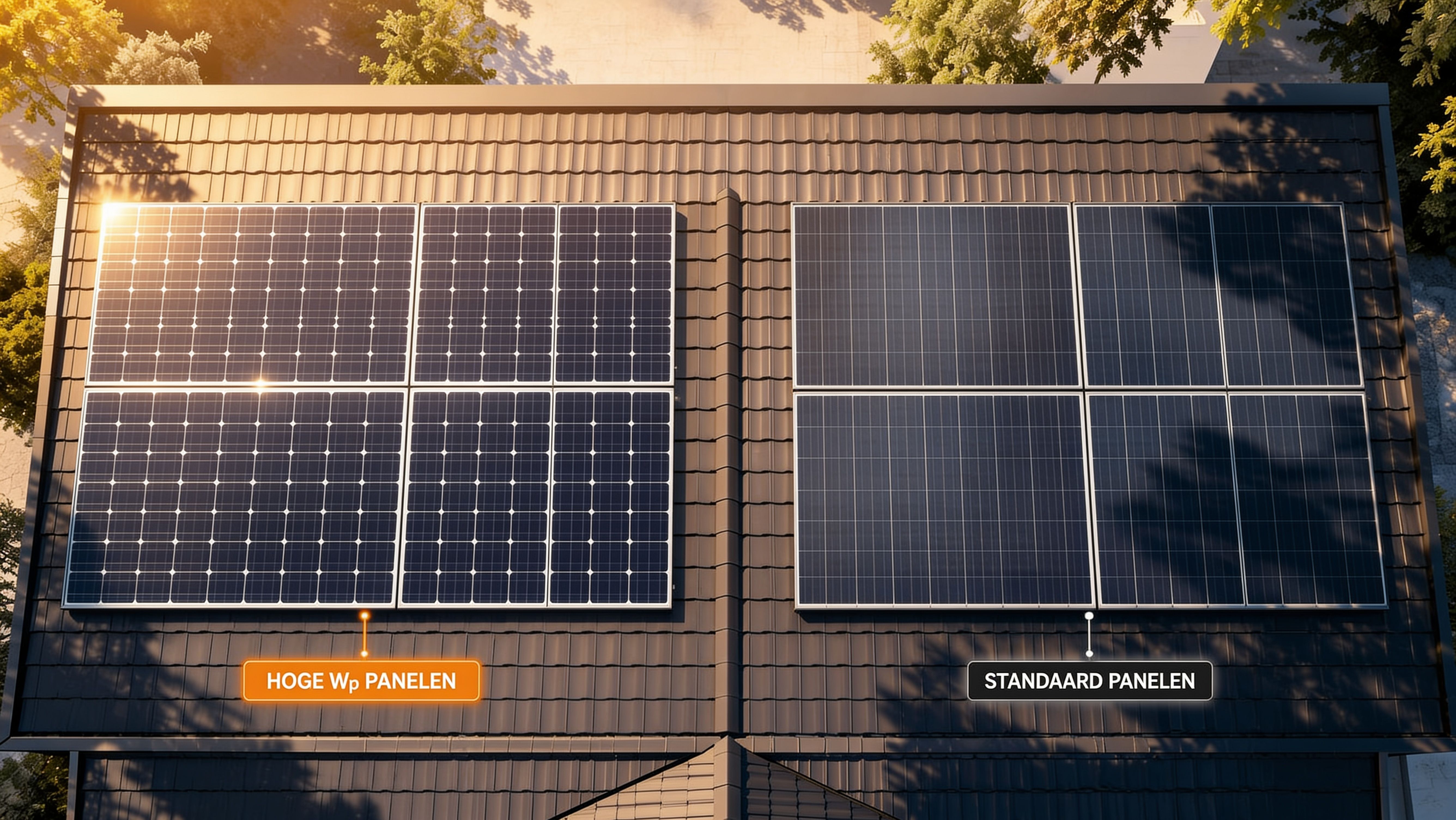 Zonnepanelen hoog Wp: wat het betekent voor jouw dak