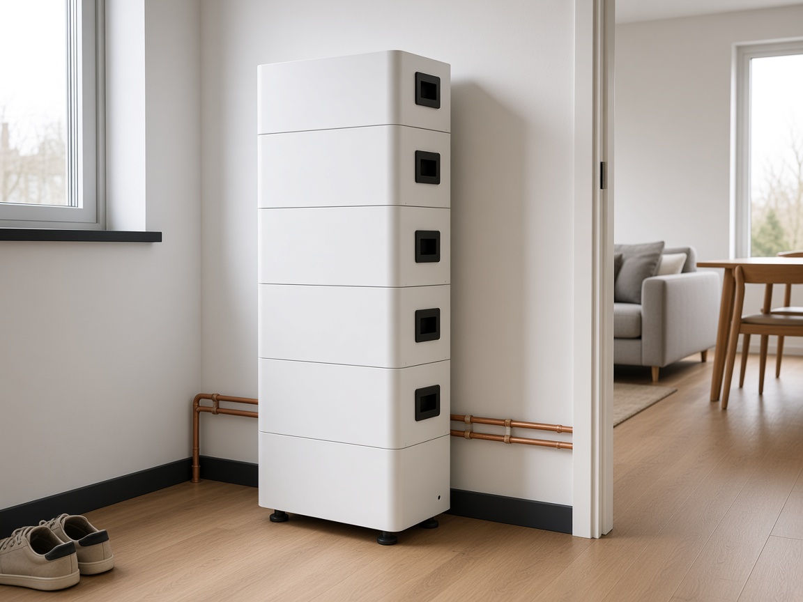 Thuisbatterij in een moderne woning